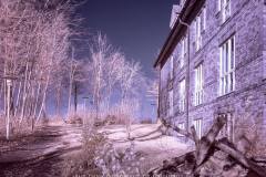 Infrarotaufnahme eines Hotels.