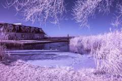 Infrarotaufnahme vom Bootshaus.