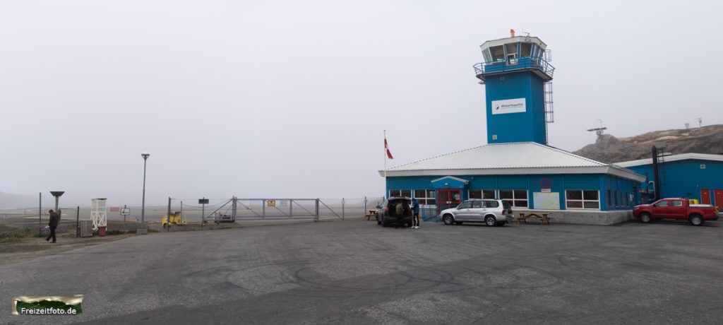 Flughafen von Sisimiut. Bei Nebel fliegt hier gar nichts.